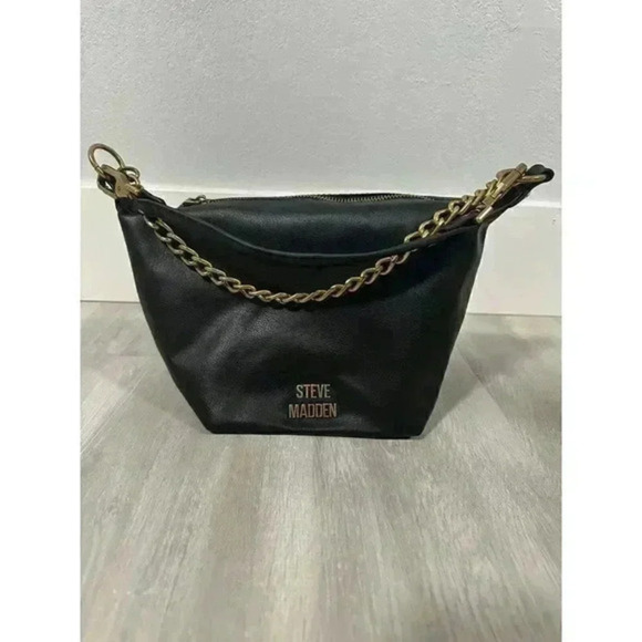 Steve Madden black small ‎ purse decorative chain - Picture 5 of 10